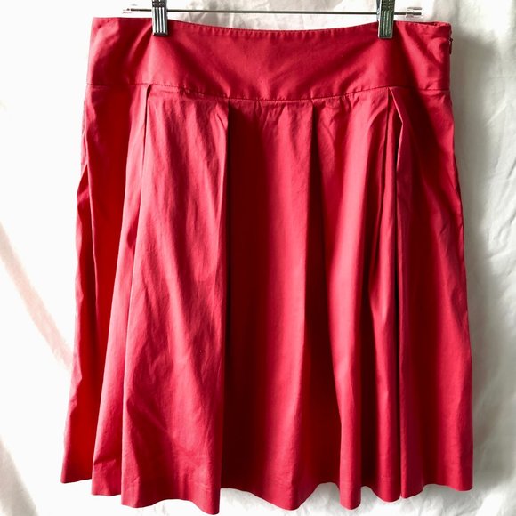 Casual Corner Stretch, A-Line Pink Skirt, Pleated, Knee Length, Size 12, EUC! - Picture 1 of 12